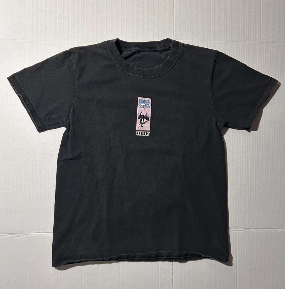 HUF x Marvel Comics Black Suit Spider-Man Graphic T-Shirt Youth L